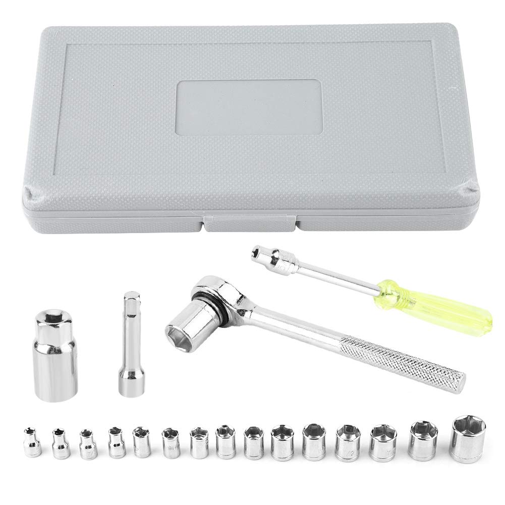 メンテナンス Sokcket wrench set 40Pcs Professional Car & Motorcycle Socket Wrench Set for
